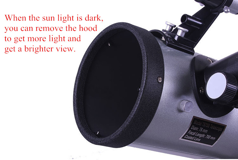 76700 Telescope with Alloy Tripod Zooming Monocular Reflective for Space Planet Observation