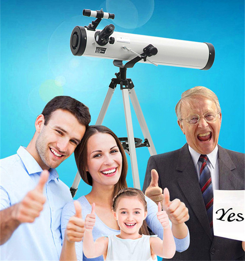 76700 Telescope with Alloy Tripod Zooming Monocular Reflective for Space Planet Observation