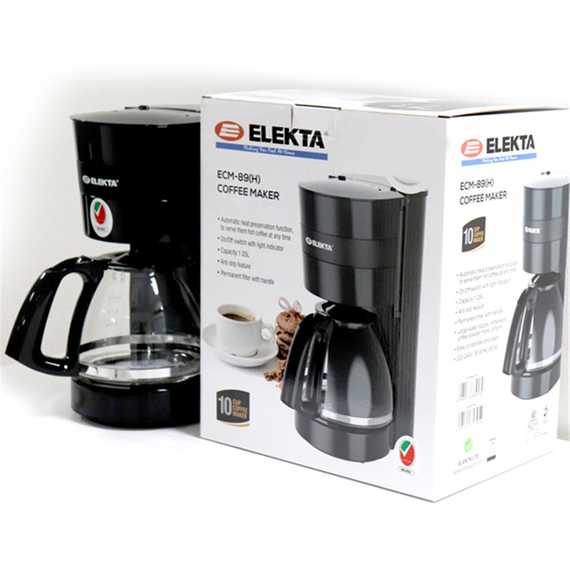 ELEKTA One Year Warranty 1.2L Coffee Maker(ECM-89)