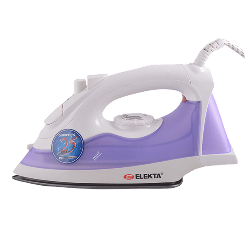 ELEKTA One Year Warranty Steam/Spray/Burst Iron Non-Stick Sole(ESI-1580XY)