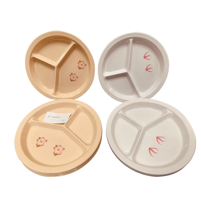 3pcs / 6pcs 10’ Melamine plate F-20470 （Random printing）
