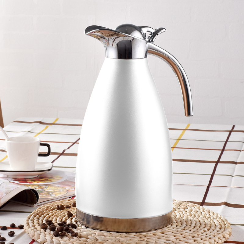 【Promotion】Jamespot 2.0L Stainless Steel Vacuum Coffee Pot Vacuum Thermos Flask