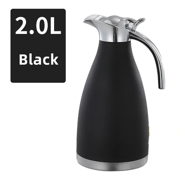 【Promotion】Jamespot 2.0L Stainless Steel Vacuum Coffee Pot Vacuum Thermos Flask