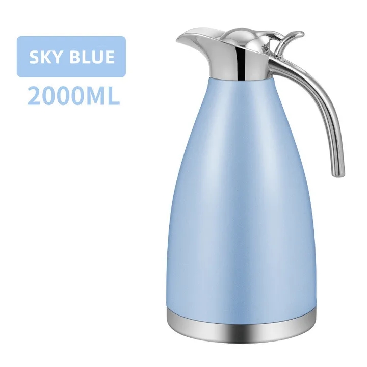 【Promotion】Jamespot 2.0L Stainless Steel Vacuum Coffee Pot Vacuum Thermos Flask