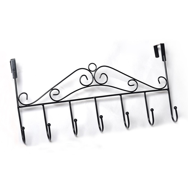 Hole-free door rear hook nail-free door hanger free installation door back hanger creative hanger rack 42*4.7*23cm