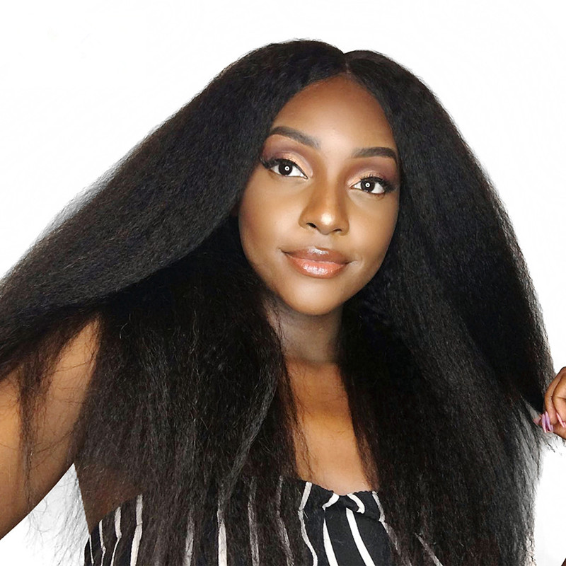 Best Hair Brazilian Hair Weave Bundles Kinky Straight Human Hair 3 Bundles Deal Remy Hair Extensions
