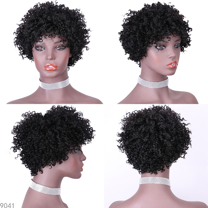 Short Curly Bob Wigs For Black Women Lace Front Human Hair Wigs Brazilian Curly Bob Machine Wigs