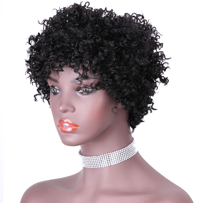 Short Curly Bob Wigs For Black Women Lace Front Human Hair Wigs Brazilian Curly Bob Machine Wigs