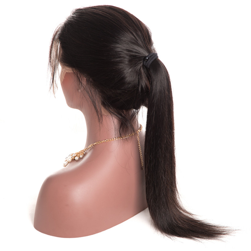 BEST HAIR Straight Wave 13*4 Lace Frontal Wig Brazilian Swiss Lace 180% Density Human Hair Wigs