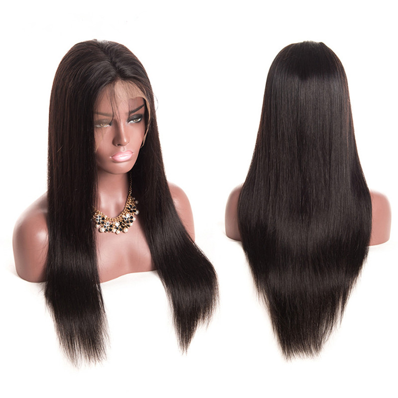 BEST HAIR Straight Wave 13*4 Lace Frontal Wig Brazilian Swiss Lace 180% Density Human Hair Wigs