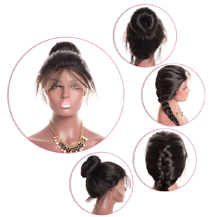 BEST HAIR Straight Wave 13*4 Lace Frontal Wig Brazilian Swiss Lace 180% Density Human Hair Wigs