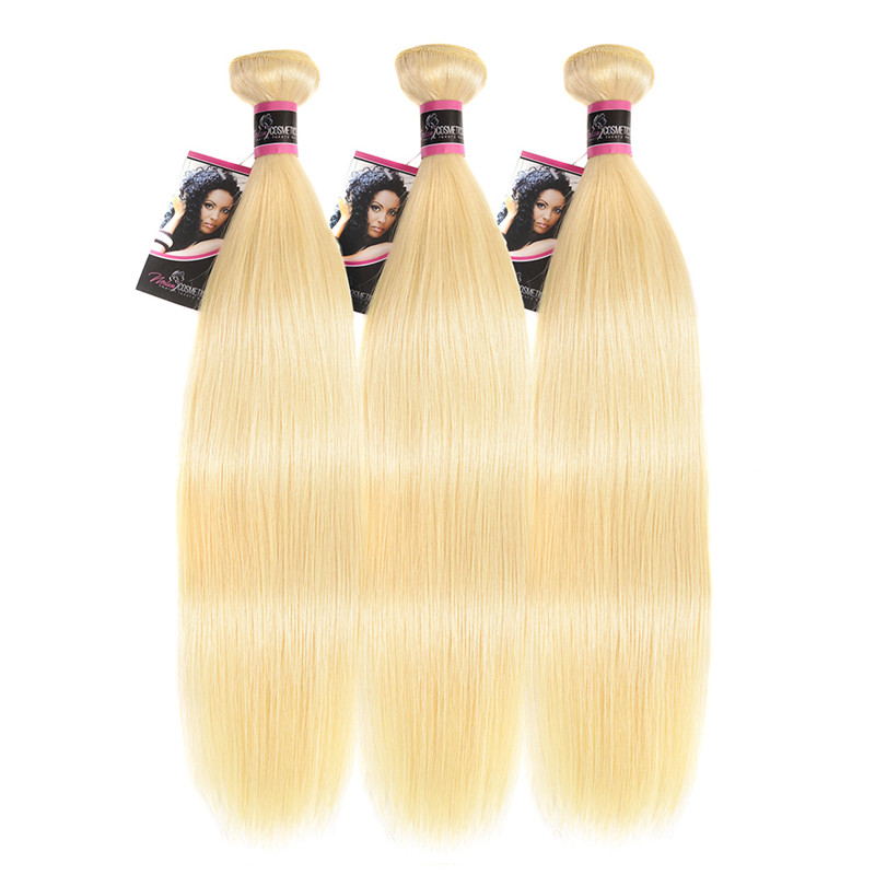 Brazilian Straight Hair 613 Honey Blonde Bundles 1/3/4 Bundles Remy Hair Weaving Human Hair Bundles