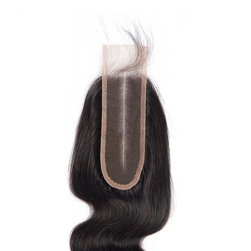 Best Hair Bundles With Closure Brazilian Hair Body Wave Human Hair Natural Color Middle Part Styles