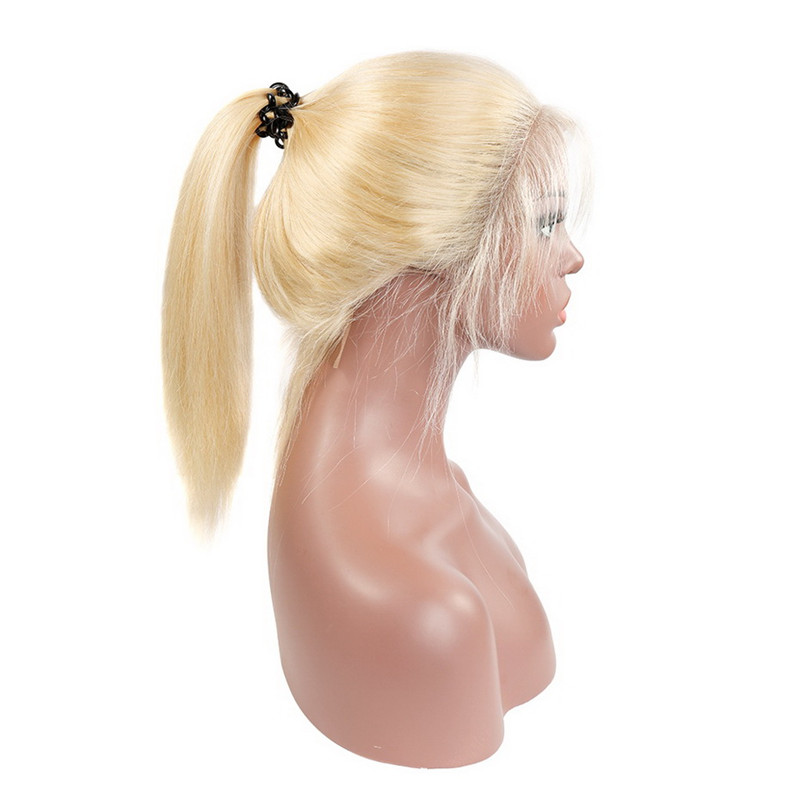 Blonde Hair Lace Front Wig 180% Density 13*4 Middle Part Frontal Wig Brazilian Straight Wigs