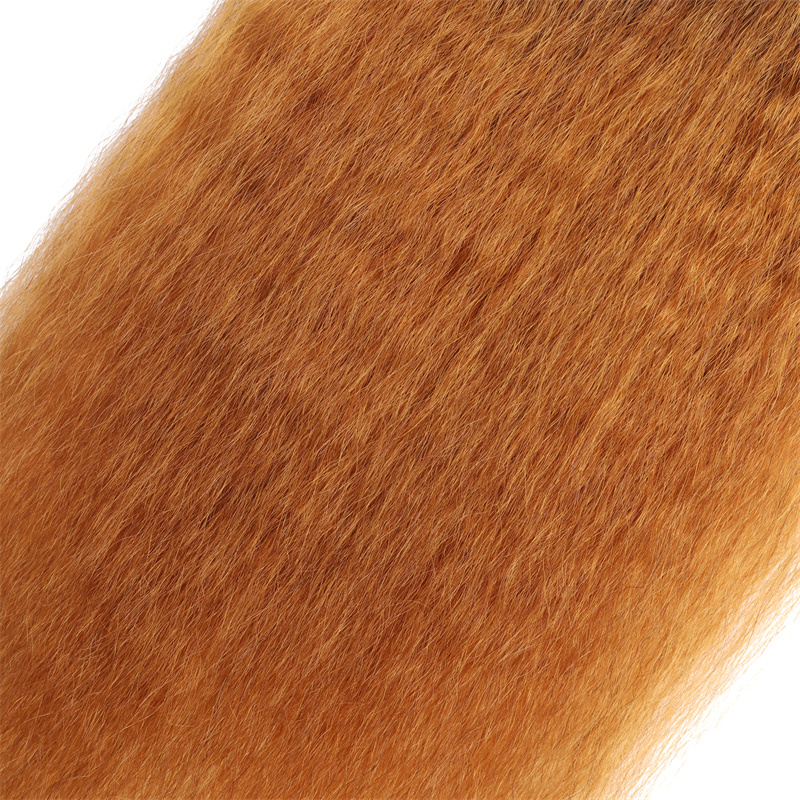 Best Hair Lady Hairpiece 100% Human HairTether Ponytail Extensions Yaki Straight 1B#27