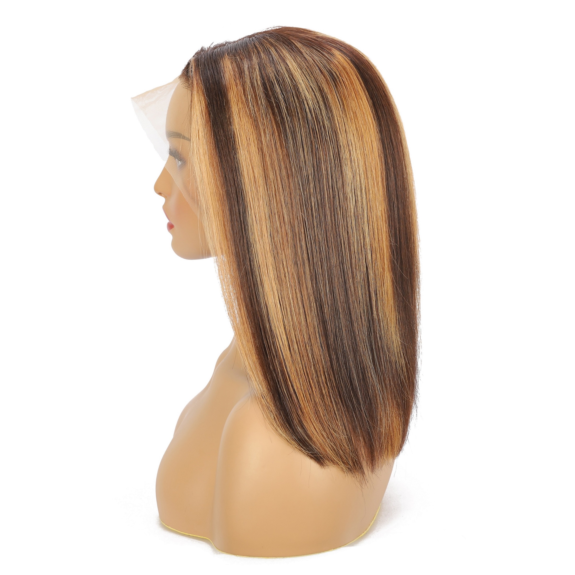 Best Hair 10inch Short Bob Wigs 13 * 4 Frontal Lace Wigs 100% Human Hair Brazilian Virgin Hair 200% Density Short Bob Wigs For Womens Costume Wigs