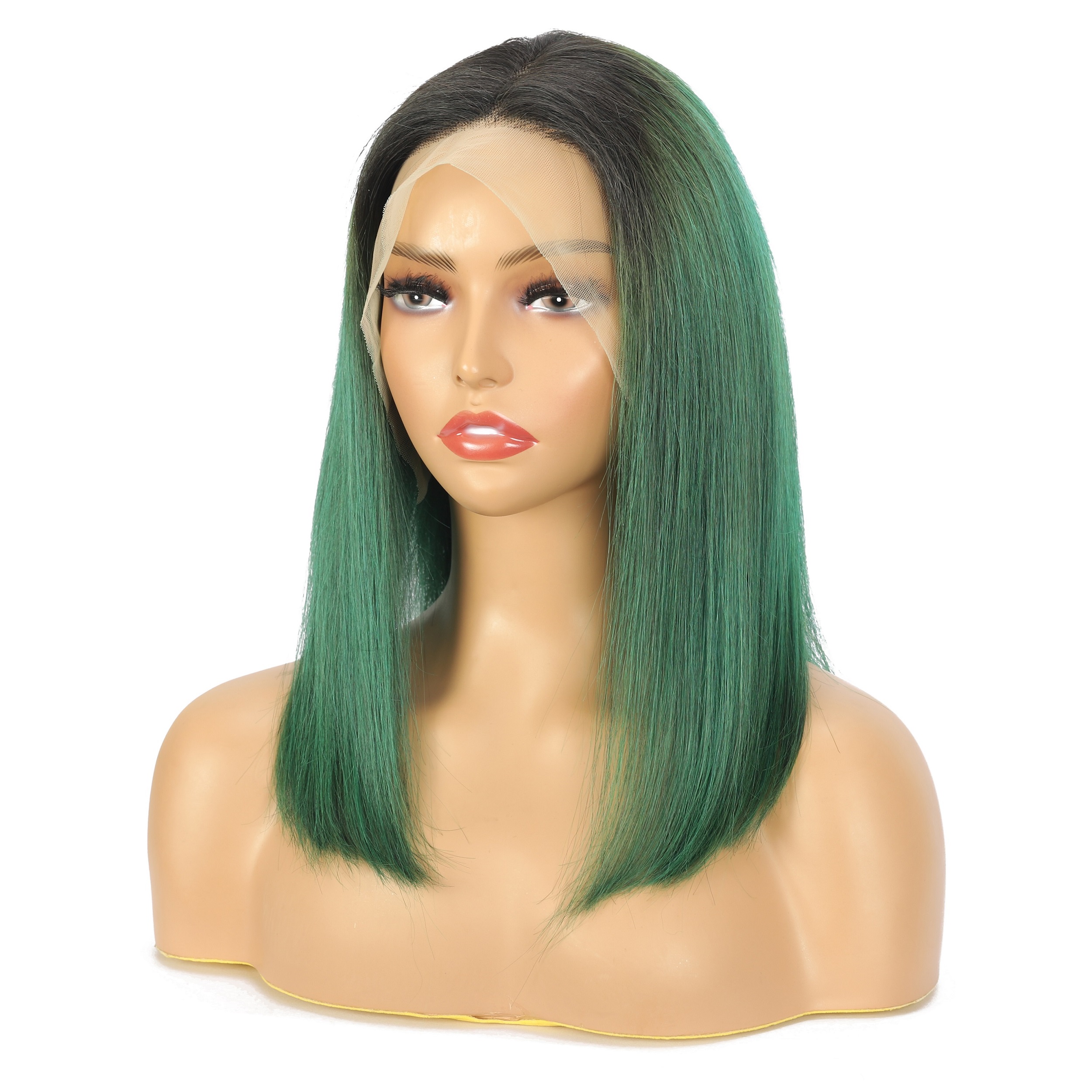 Best Hair 10inch Short Bob Wigs 13 * 4 Frontal Lace Wigs 100% Human Hair Brazilian Virgin Hair 200% Density Short Bob Wigs For Womens Costume Wigs