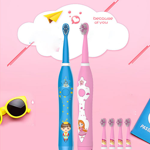 Children&apos;s cartoon usb charging toothbrush soft hair sonic electric toothbrush