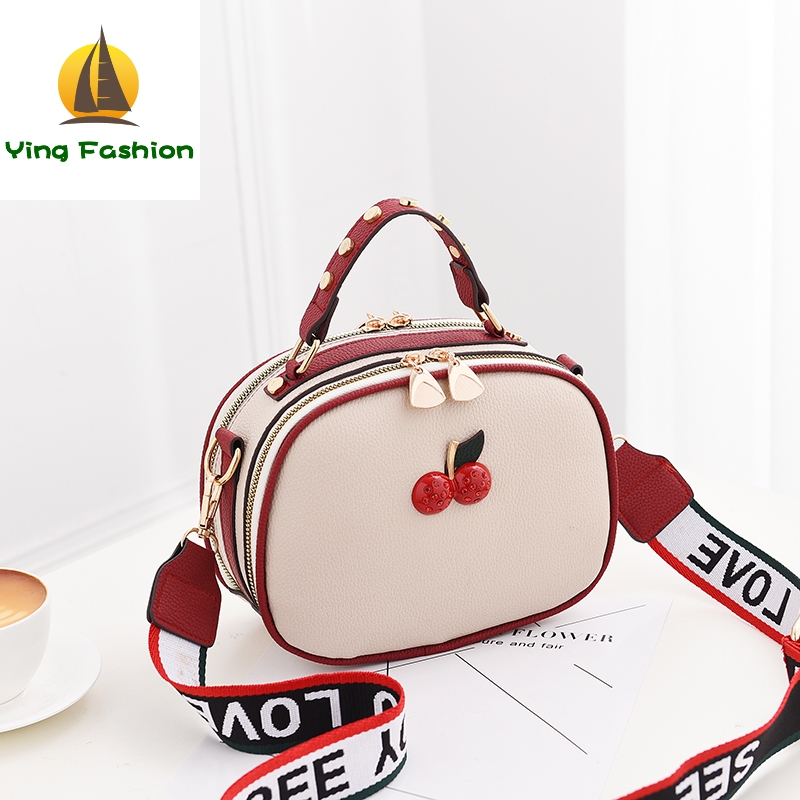 Ying Fashion Small Lovely 1PC Set Women Cherry Handbag Mini Shoulder Bag Women Bags HB8972
