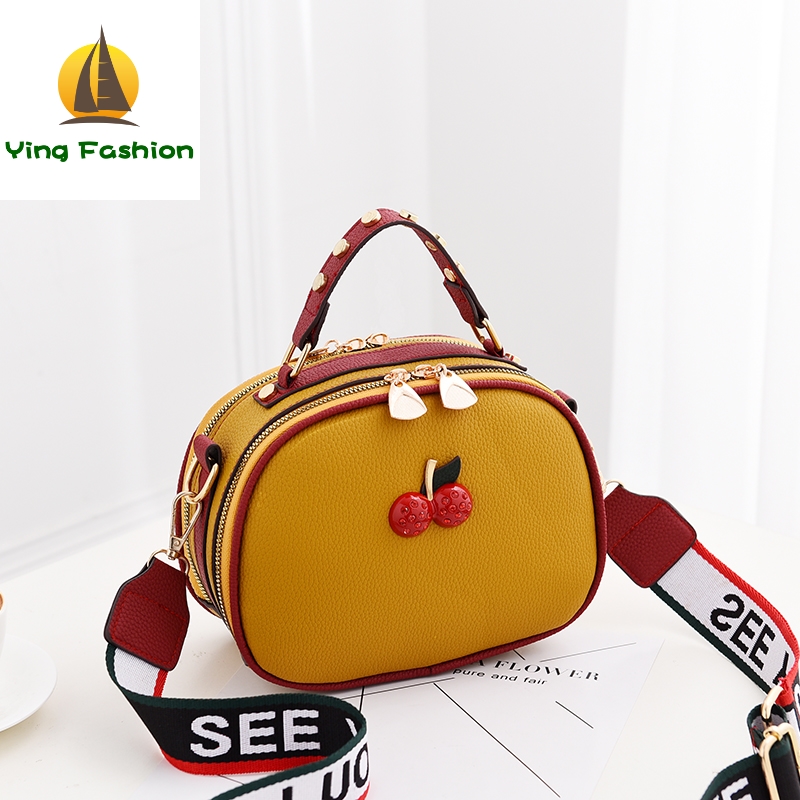 Ying Fashion Small Lovely 1PC Set Women Cherry Handbag Mini Shoulder Bag Women Bags HB8972