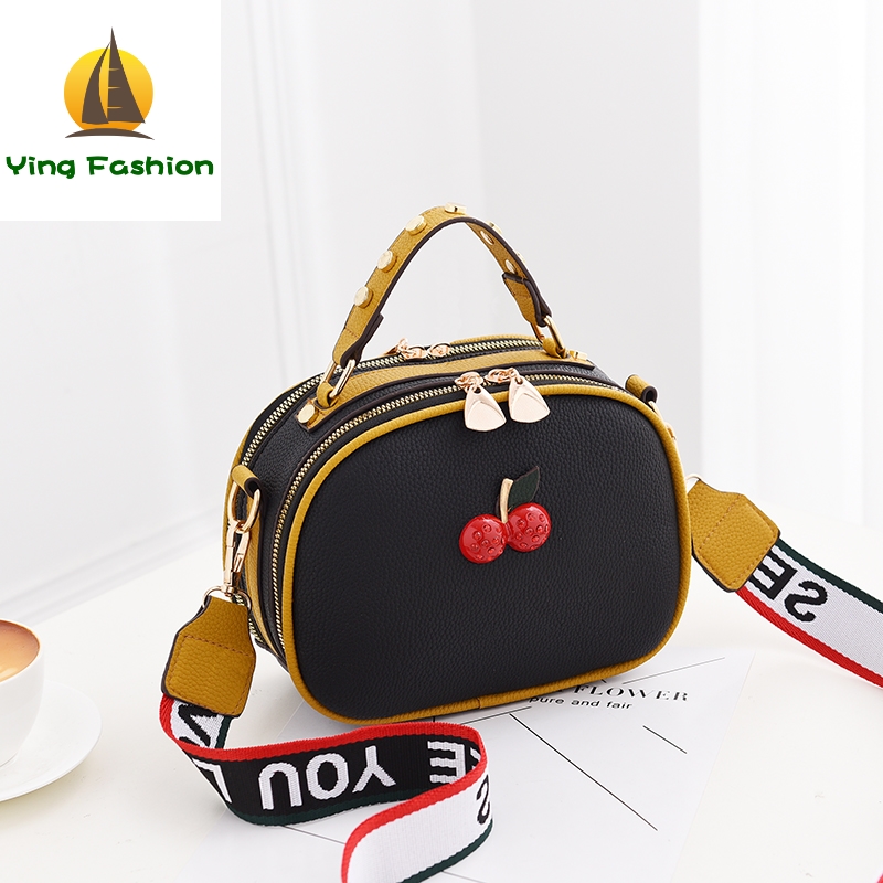 Ying Fashion Small Lovely 1PC Set Women Cherry Handbag Mini Shoulder Bag Women Bags HB8972