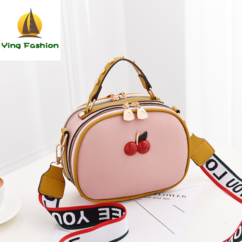 Ying Fashion Small Lovely 1PC Set Women Cherry Handbag Mini Shoulder Bag Women Bags HB8972
