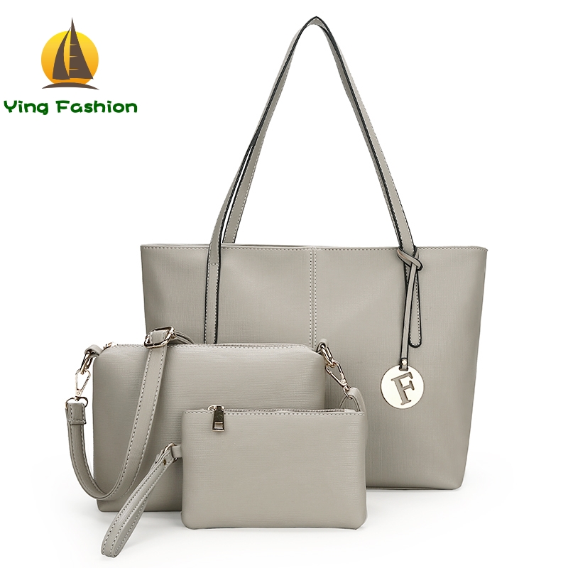 Ying 3PCS/Set Hangbags for Women PU Leather Large Capacity Fashion Charm Luxury Handbag Women HB0045