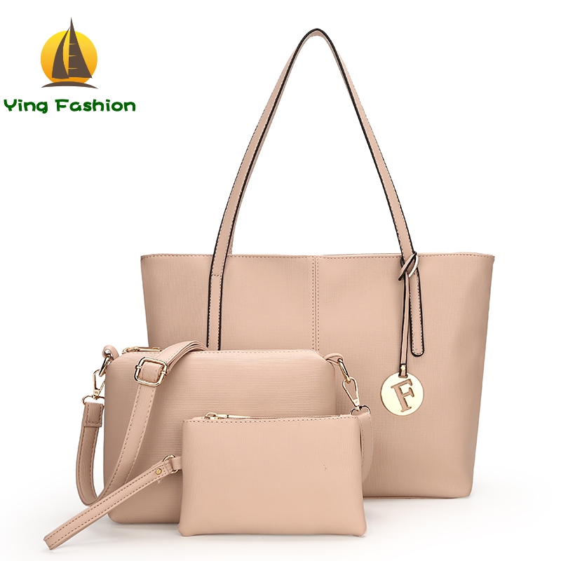 Ying 3PCS/Set Hangbags for Women PU Leather Large Capacity Fashion Charm Luxury Handbag Women HB0045