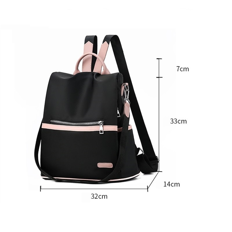 YING FASHION 1PC Set Anti-theft Backpack Waterproof Oxford Travel Bags for Women Girls DS8413