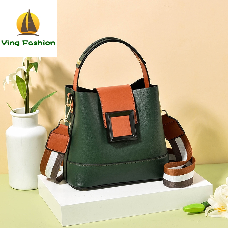 YING FASHION PU Leather Handbag for Ladies Casual Tote Bag Girls Messeger Bag HB8443