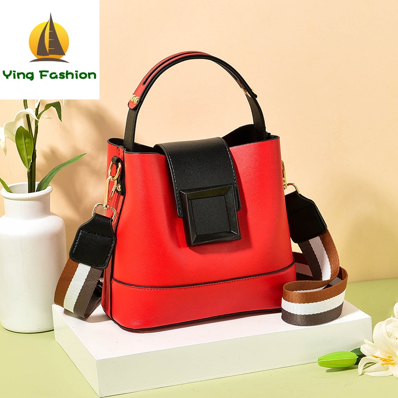 YING FASHION PU Leather Handbag for Ladies Casual Tote Bag Girls Messeger Bag HB8443