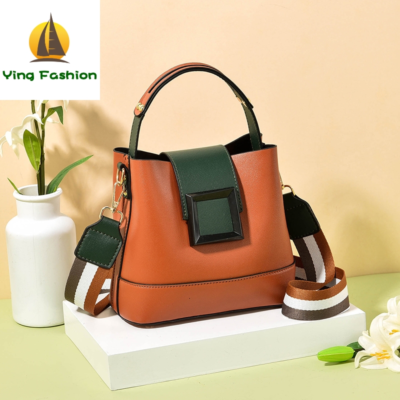 YING FASHION PU Leather Handbag for Ladies Casual Tote Bag Girls Messeger Bag HB8443