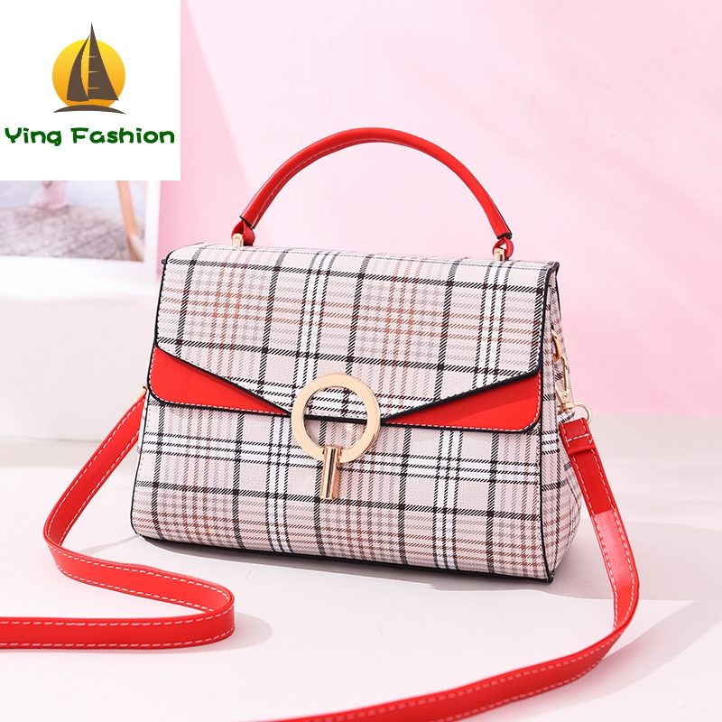 YING FASHION Famous Brand Handbag for Women with Sequined Lock Gifts HB8460