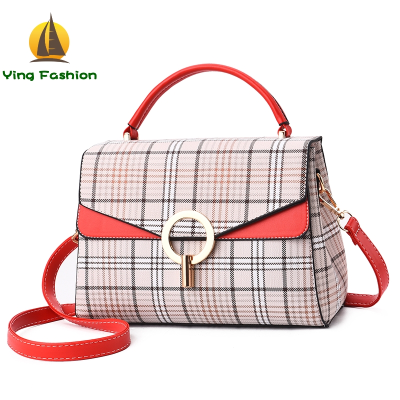 YING FASHION Famous Brand Handbag for Women with Sequined Lock Gifts HB8460