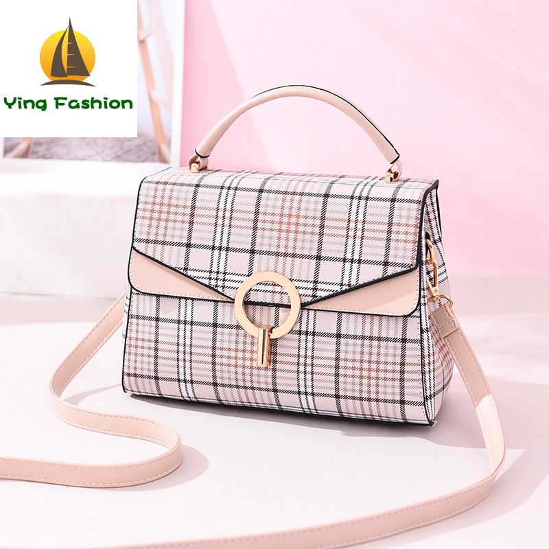 YING FASHION Famous Brand Handbag for Women with Sequined Lock Gifts HB8460