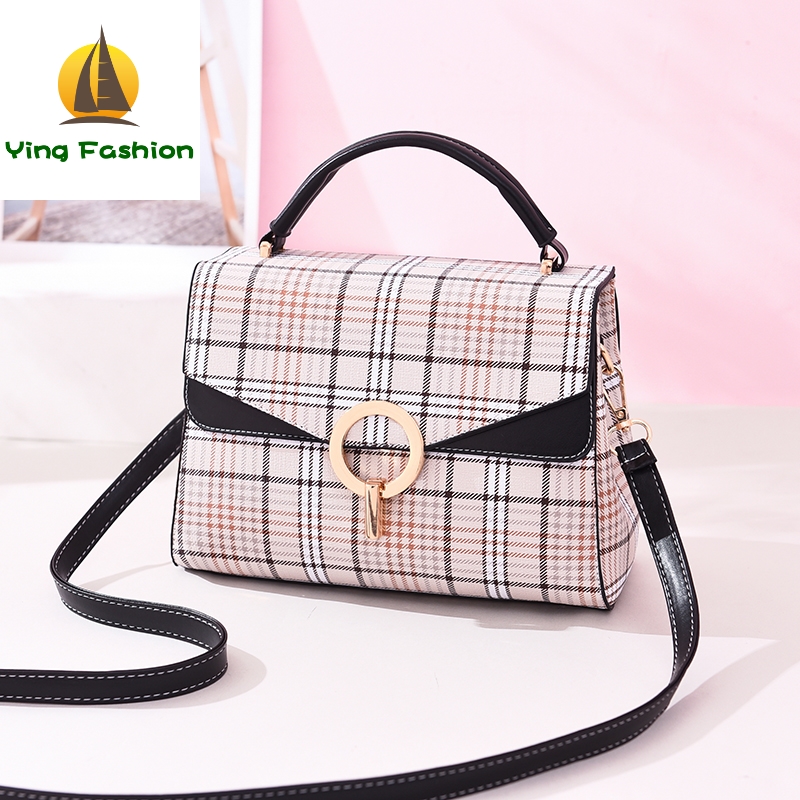 YING FASHION Famous Brand Handbag for Women with Sequined Lock Gifts HB8460