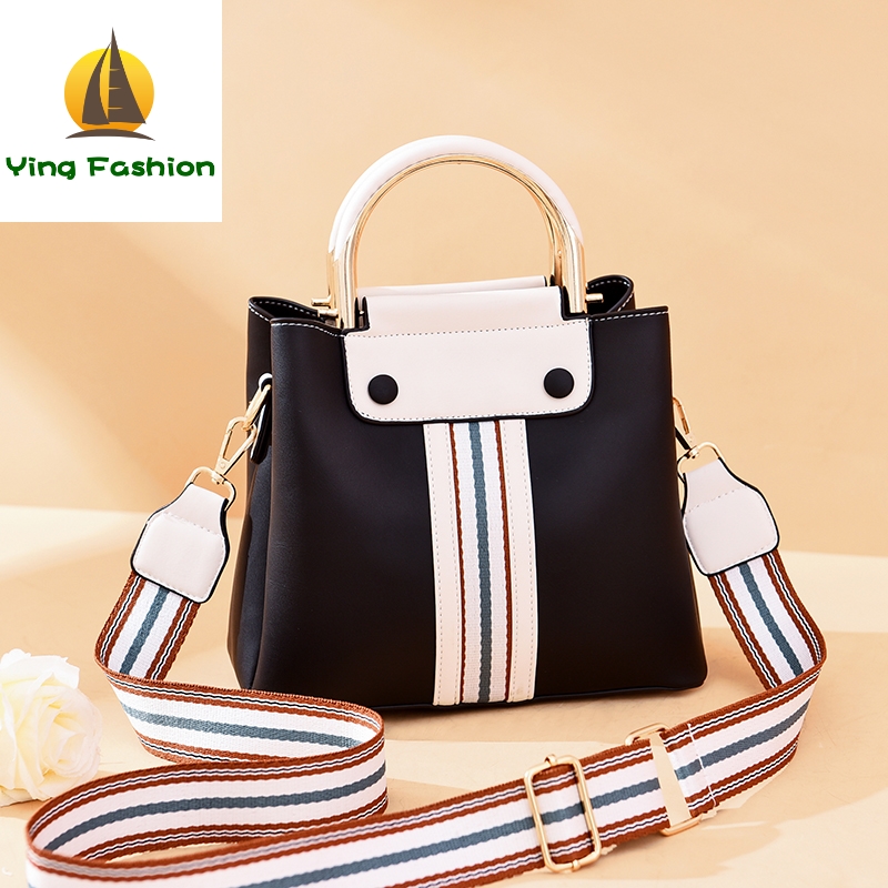 YING FASHION Small Bags Women Three-layer Contrast Fashionable Simple All-round Mess HB8385