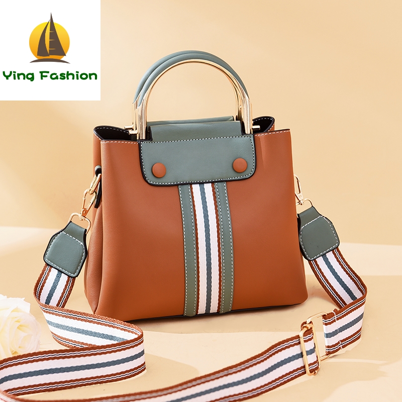 YING FASHION Small Bags Women Three-layer Contrast Fashionable Simple All-round Mess HB8385