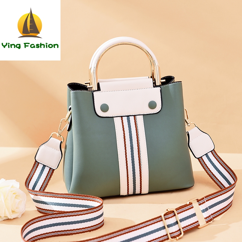YING FASHION Small Bags Women Three-layer Contrast Fashionable Simple All-round Mess HB8385