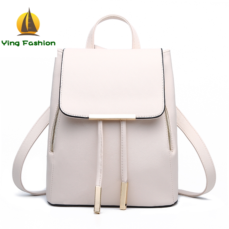 YING FASHION 1PC Set Women Backpack High Quality Youth Leather Backpacks for Teenager School DS8853