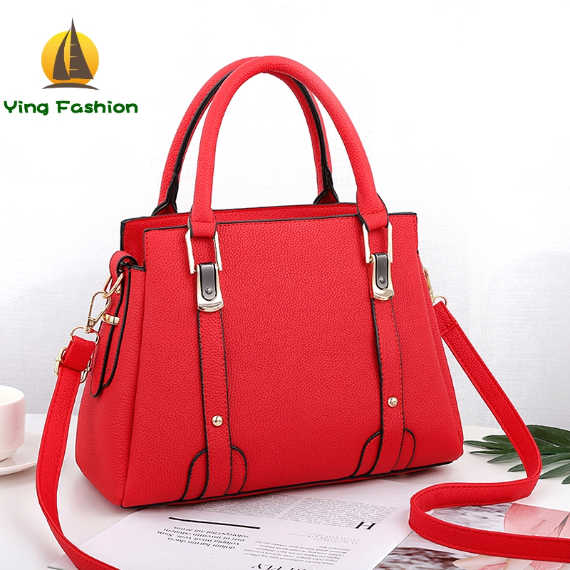 YING FASHION Women Handbag Shoulder Bag Girls Famouse Design Leather Tote Bags HB8529