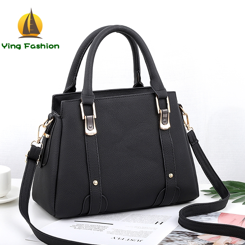 YING FASHION Women Handbag Shoulder Bag Girls Famouse Design Leather Tote Bags HB8529
