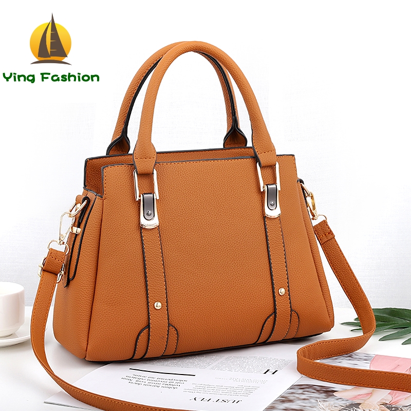 YING FASHION Women Handbag Shoulder Bag Girls Famouse Design Leather Tote Bags HB8529