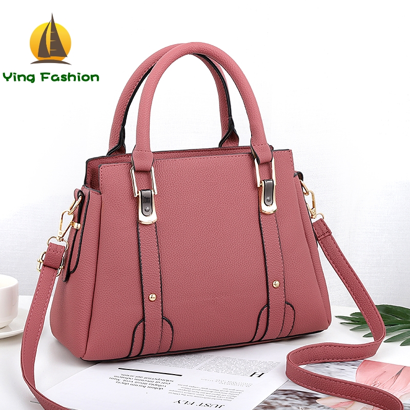 YING FASHION Women Handbag Shoulder Bag Girls Famouse Design Leather Tote Bags HB8529