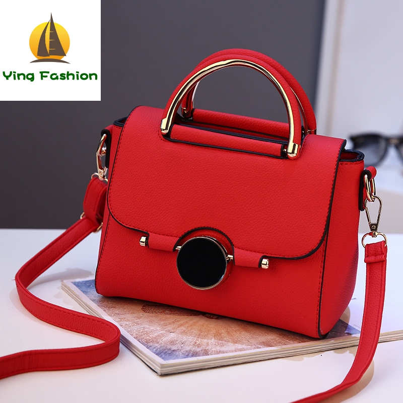 YING FASHION Bags for Women New Small Square Shoulder Bag Leather Luxury Handbags Women HB8767