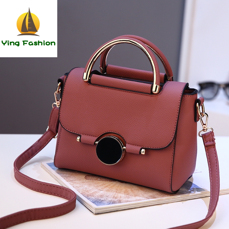 YING FASHION Bags for Women New Small Square Shoulder Bag Leather Luxury Handbags Women HB8767