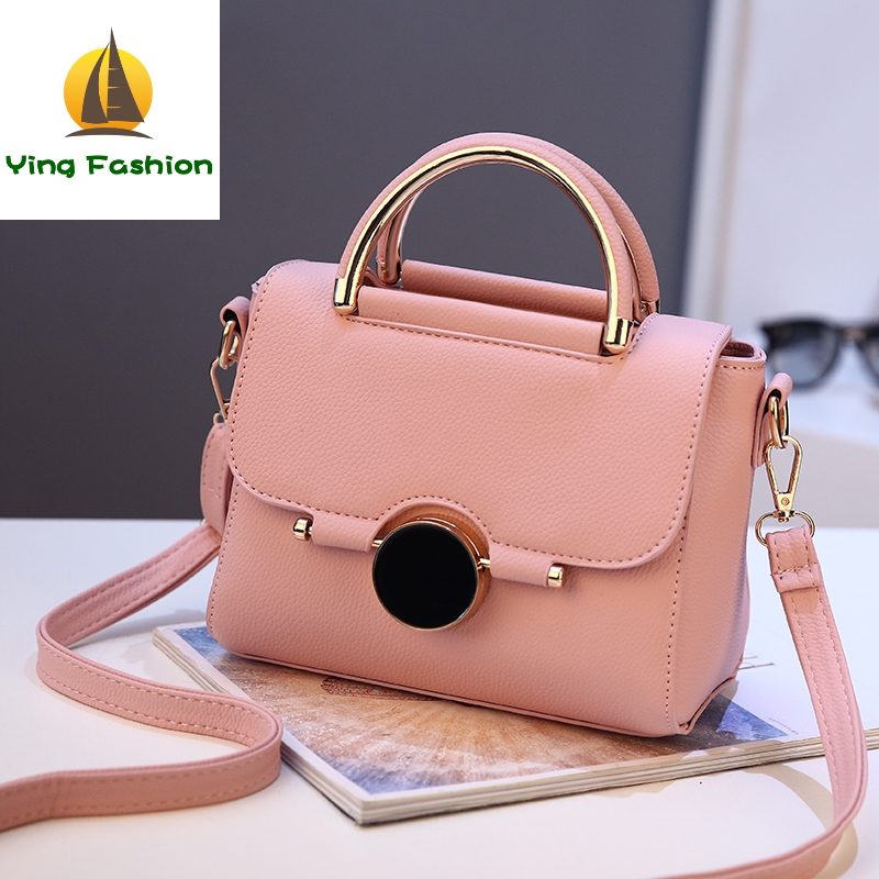 YING FASHION Bags for Women New Small Square Shoulder Bag Leather Luxury Handbags Women HB8767
