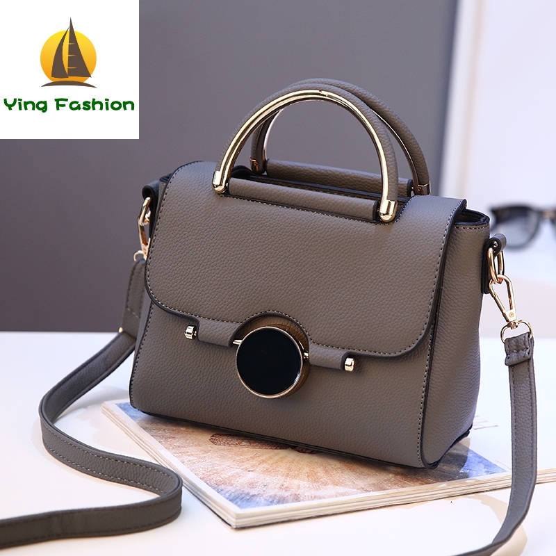 YING FASHION Bags for Women New Small Square Shoulder Bag Leather Luxury Handbags Women HB8767