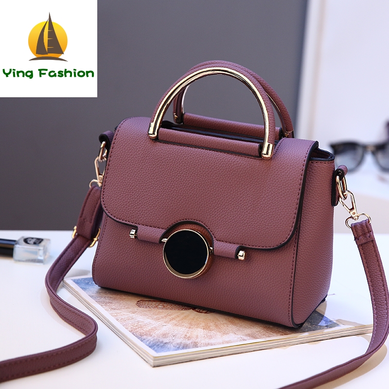 YING FASHION Bags for Women New Small Square Shoulder Bag Leather Luxury Handbags Women HB8767