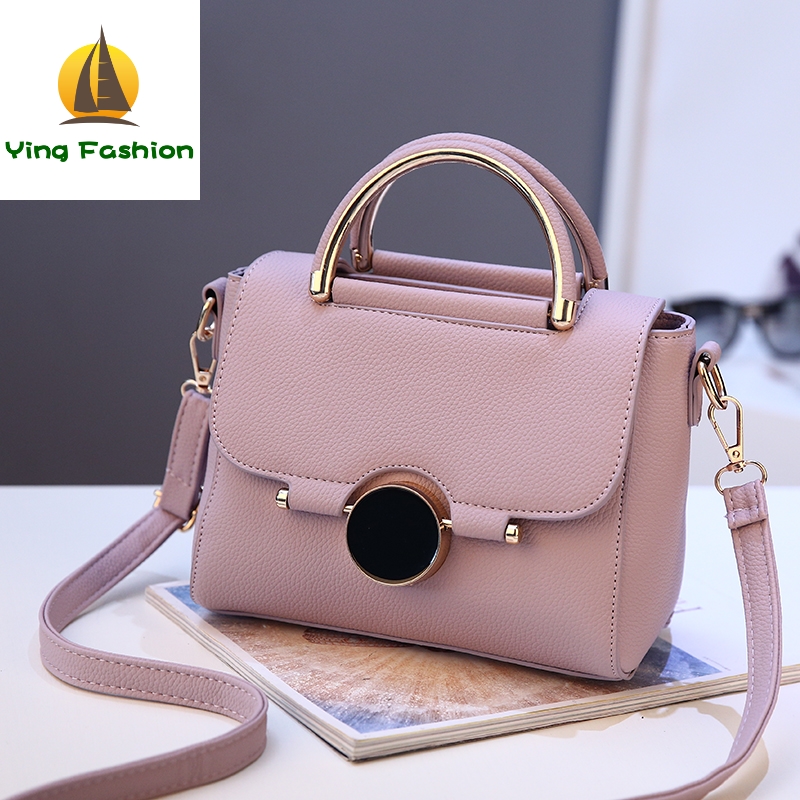 YING FASHION Bags for Women New Small Square Shoulder Bag Leather Luxury Handbags Women HB8767